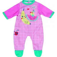 Baby Born Puppenkleidung - Strampler - 36 cm - Rosa m. Obst - - One Size - Puppenkleidung