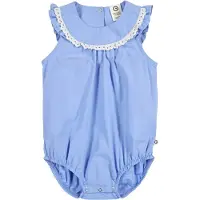 Müsli Rompertje/body blauw / wit