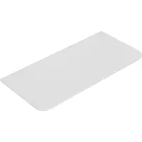 Wiesbaden Topblad Novira 100x48 cm Afgeronde Hoeken Mat Wit