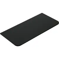 Wiesbaden Topblad Sulora 120x48 cm Afgeronde Hoeken Mat Zwart