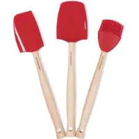 Le Creuset Premium Spatelset 3st. 'Kersenrood'