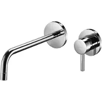 Paffoni Light - 2- gats inbouw wastafelkraan met inbouwdeel, chroom LIG006CR70