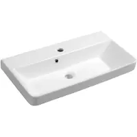 Sapho - Thalie wastafel 70x37 cm, wit TH11070