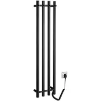 Sapho PAPINADO elektrische handdoekdroger, 263x1200 mm, 85W, mat zwart