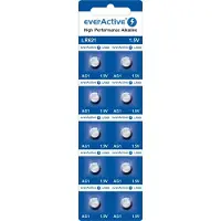 EverActive Mini alkaline batterij AG1 G1 LR621 LR60 - blisterverpakking met 10 stuks