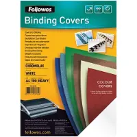 Fellowes Chromolux bindomslag 250 grams wit A4 (100 stuks)