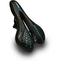 Voltano Sport Trekking Fietszadel – Zwart / Blauw - Unisex – Strawberry