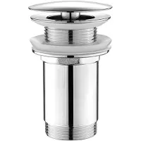 Aqualine Freeflow wastafelafvoer 5/4“, bugplug, 10-50mm, chroom