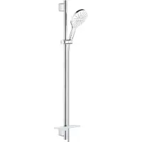 GROHE Rainshower SmartActive 150 Glijstangset - 90 cm - met zeepschaal - chroom/moon white - 26594LS0