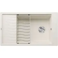 BLANCO Elon XL 8 - Silgranit spoelbak, 86x50 cm, met toebehoren, InFino, zacht wit 527072