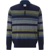 Babista Regular Fit Trui ritssluitingdonkerblauw, Gestreept