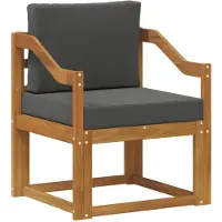 vidaXL Buitensofa Massief Acacia Hout Natuurlijk en Antraciet