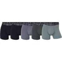 Cr7 Heren boxershorts sportondergoed microfiber zwart/groen/grijs 5-pack