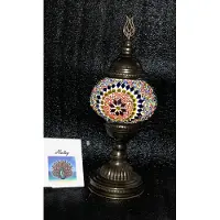 Halay Handgemaakte Turkse sfeerlamp met kleurrijk mozaïek en parels – Oosterse tafellamp voor sfeervolle verlichting