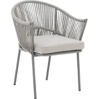 Goossens Tuinstoel Levanzo - Buitenstof - bruin - 65 x 81 x 61 cm