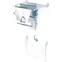 Foxydry Fold 60 DOWN - white - wasdroogrek wandmontage clicksysteem - neerwaartse sluiting - 60 x 50 x 10 cm