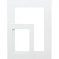 Deknudt Frames passe-partout - wit - foto 20x28 - buitenformaat 30x40