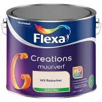 Flexa - Creations Muurverf Extra Mat - Wit Rabarber - Mengverf - 2,5 L