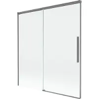 Mexen Rox 2-delige schuifbare badwand 150 x 150 , transparant, gun metal - 8C9-150-001-95-00