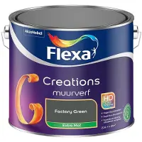 Flexa - Creations Muurverf Extra Mat - Factory Green - Mengverf - 2,5 L