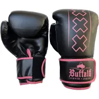 Buffalo bokshandschoenen Outrage zwart/roze (12oz)