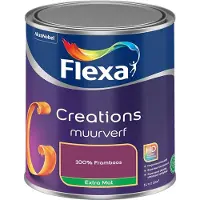 Flexa - Creations Muurverf Extra Mat - 100% Framboos - Mengverf - 1 L