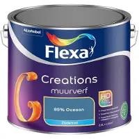 Flexa - Creations Muurverf Zijdemat - 85% Oceaan - Mengverf - 2,5 L