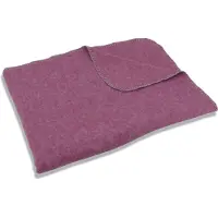 Sleepling 75 x 120 cm plaid | knuffel deken | sofa- of woondeken | van katoenmix | wasbaar op 30 graden | Made in Germany | licht bordeaux