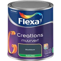 Flexa - Creations Muurverf Extra Mat - Staalblauw - Mengverf - 1 L