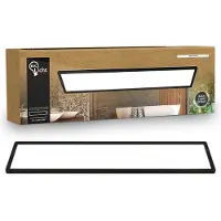 B.K. Licht LED-paneel Shallow, zwart, Werkkamer / Kantoor, Kunststof, LED paneel