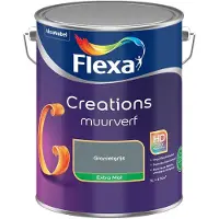 Flexa - Creations Muurverf Extra Mat - Granietgrijs - Mengverf - 5 L