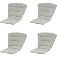 Madison tuintstoelkussen hoge rug napels - 125x82x6cm set van 4