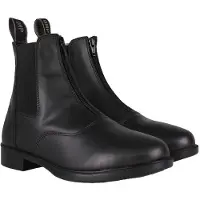 QHP Jodhpurs Manilla - Paardrijlaarzen - Leer - Zwart - Maat 39