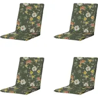 Madison stapelstoelkussen julliete multikleur 97x49x5cm set van 4