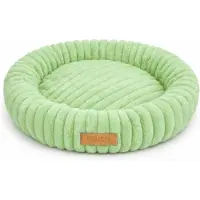 Dogeste Nesto S - Hondenmand 50 cm - Rond - Voor Kleine Honden - Antistress Pluche - Antislip en Wasbaar - Groen