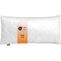Sleepling hoofdkussen 45x90 cm - kussen van microvezel - Hotelkwaliteit - Ergonomisch - geschikt voor mensen met allergieën - als slaapkussen, bankkussen of sierkussen - Made in EU, wit