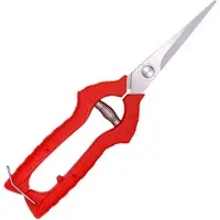 Jumada 's - RVS snoeischaar - Ideaal - Snijbloemen - Licht snoeiwerk - 21cm - Rood