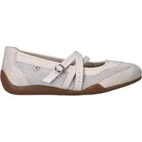 Rieker Ballerina met riempjes crème