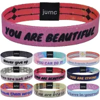 Jumada JUMA Motiverende Armbanden met Overtuigingen “You are beautiful“ - Maat L (19cm) - Geluksbrenger, Vriendschapsarmband en Energiearmband - Geschikt voor Kinderen, Vrouwen, Mannen – perfect Souvenir