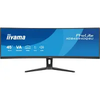 Iiyama ProLite XCB4594DQSU-B1 - 45 inch - DQHD - VA - USB-Hub (4x) - verstelbaar - Curved - HDR, KVM