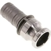 Tameson Camlock DN 32 (1 1/4'') Koppeling RVS met slangpilaar (32 mm) Type E MIL-C-27487