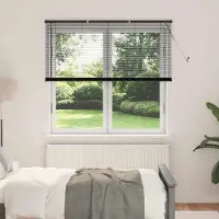 Syfax Venetiaanse jaloezie Zwart 150 x 160 cm 25 mm PVC