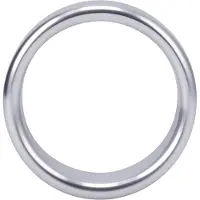 Doc Johnson Rock Solid Brushed Alloy Cockring - Medium
