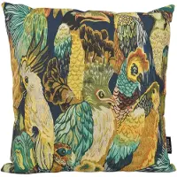 Gek op kussens! Sierkussen green parrots | 45 x 45 cm | katoen/linnen