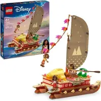 LEGO Disney Vaiana's Avonturenboot 43270, bouwset, geschikt voor kinderen vanaf 6 jaar, met 3 Minipoppetjes