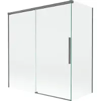 Mexen Rox badwand 2-delige schuifwand 150 + 70 x 150 , transparant, gun metal - 8C9-150-070-95-00