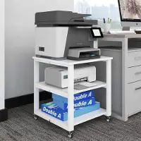 Sonstiges PUNCIA Druktafel, universele rollen, hout en metaal, drukkerstandaard, draagvermogen 70 kg, geschikt voor kantoor en thuis