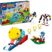 LEGO Sonic the Hedgehog Kampeerconflicten set 77001, constructiespeelgoed, 4 minifiguren, snelheidssferen-werper, geschikt voor kinderen vanaf 7 jaar