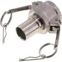 Tameson Camlock DN 32 (1 1/4'') Koppeling RVS met slangpilaar (32 mm) Type C EN 14420-7 (DIN 2828)