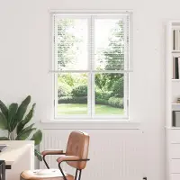 Syfax Venetiaanse jaloezie Wit 150 x 90 cm 25 mm PVC